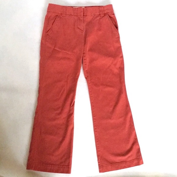 J. Crew Pants - J.Crew favorite fit classic chino salmon/red